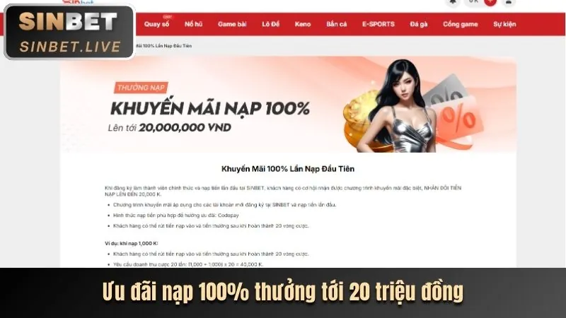 Thưởng nạp tiền hàng ngày số số 66